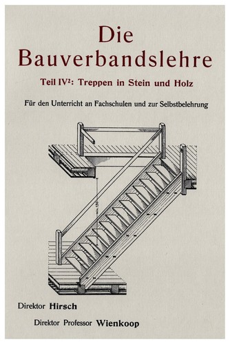 Bauverbandslehre treppen in - bauverbandslehre,